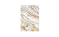 Hermia Schneidebrett Marble gold/grau 20x30 cm, aus gehärtetem Glas