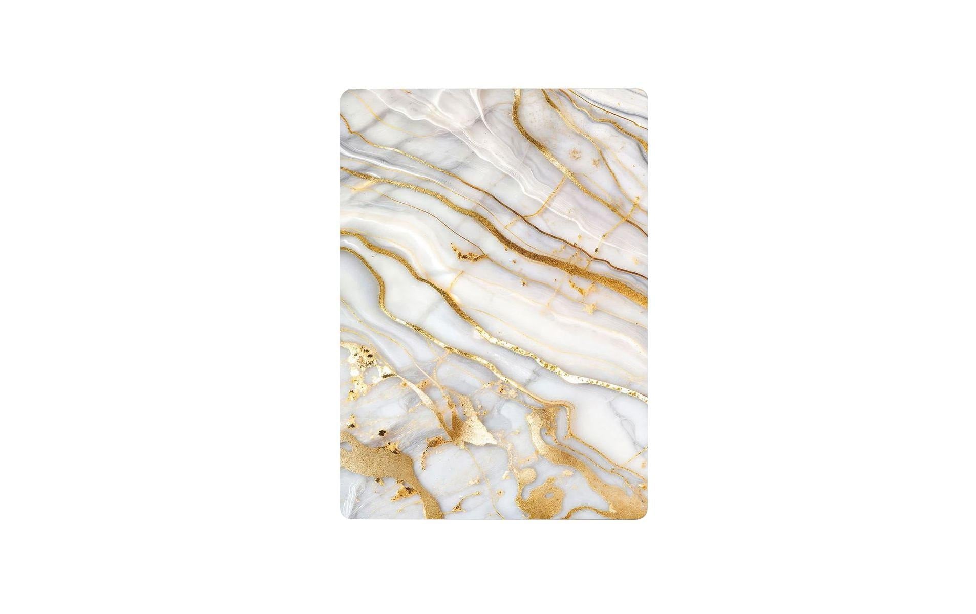 Hermia Schneidebrett Marble gold/grau 20x30 cm, aus gehärtetem Glas