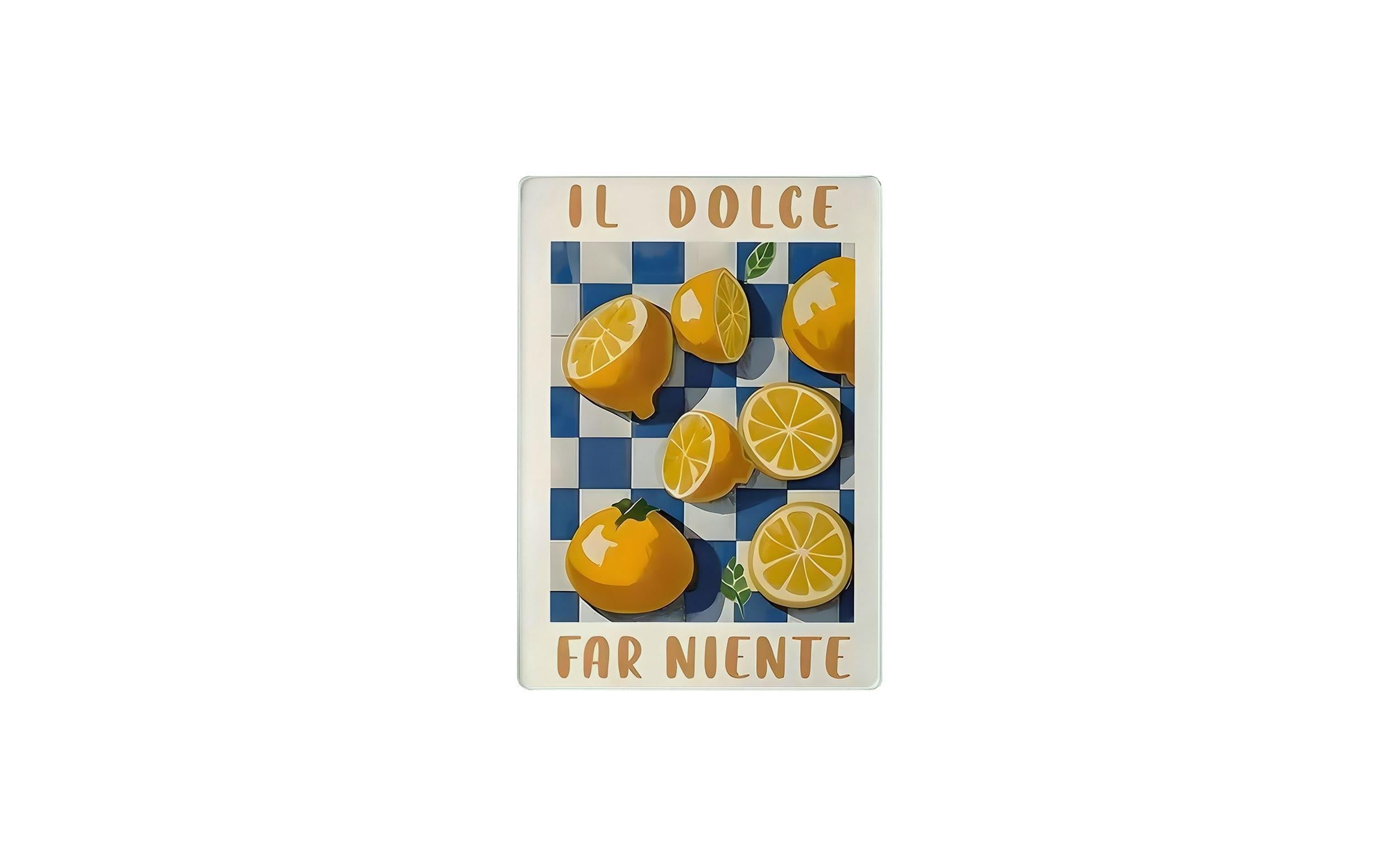 Hermia Schneidebrett Il Dolce Far Niente 30x40 cm, aus gehärtetem Glas