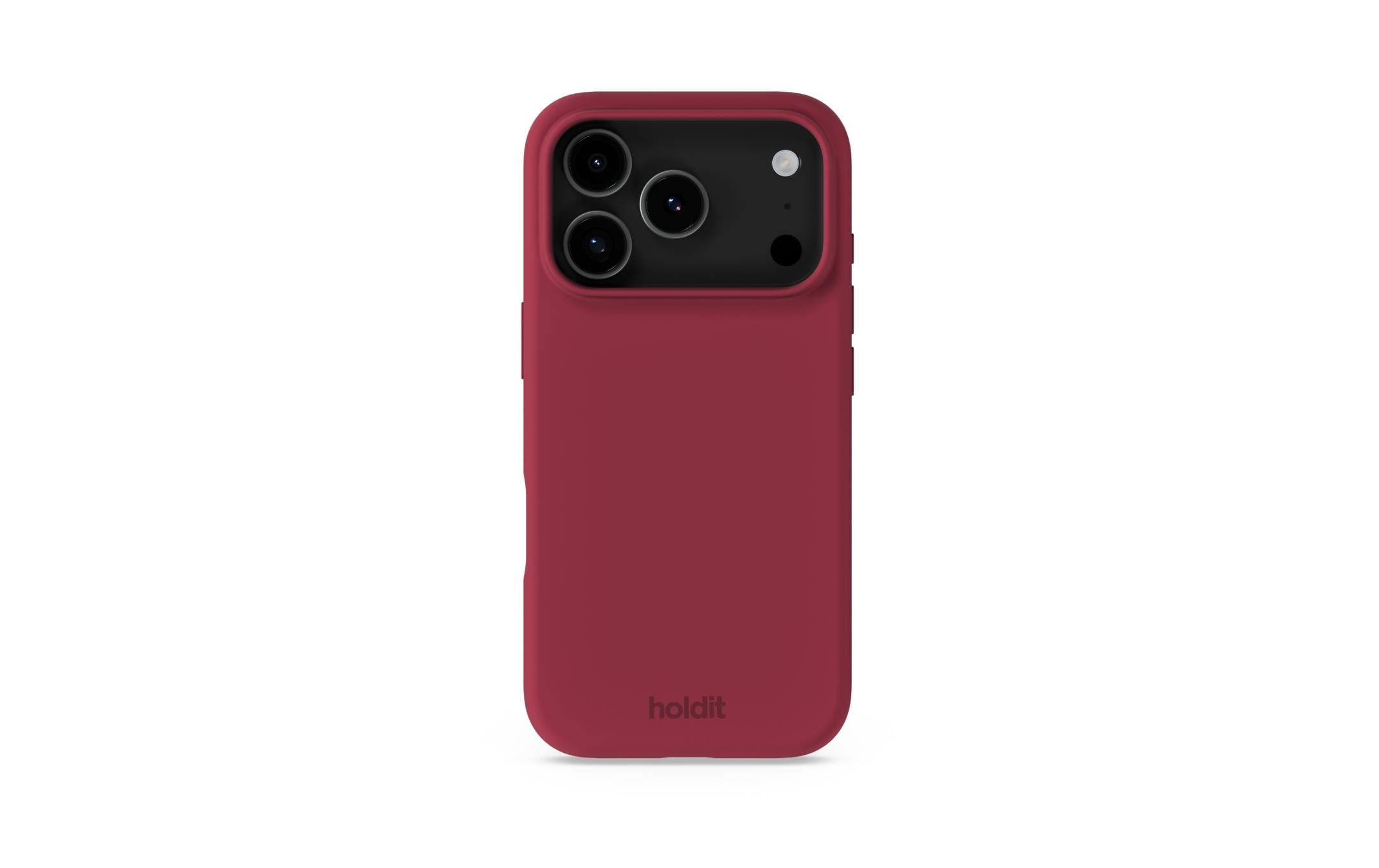 Holdit Silicone Case Red iPhone 17 Pro