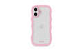 Holdit Wavy Case Pink/Transparent iPhone 17