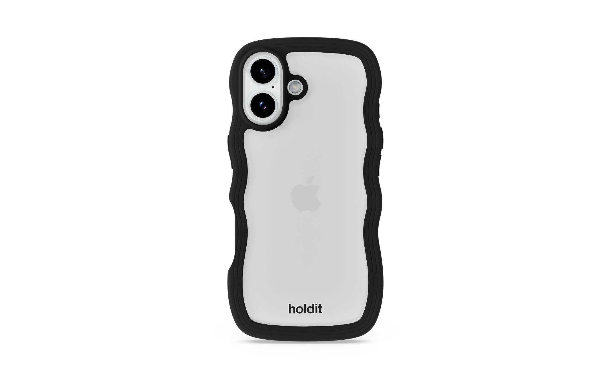 Holdit Wavy Case Black/Transparent iPhone 17