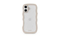 Holdit Wavy Case Beige/Transparent iPhone 17