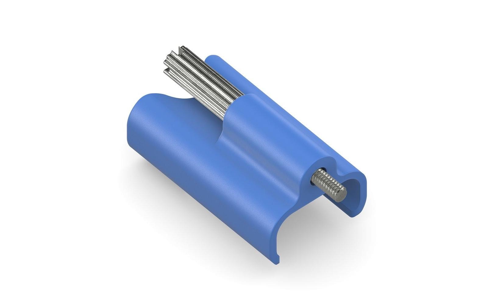MicroX4 Verriegelungsclip, blau, 10 Stk USB-C True Locking System Clip