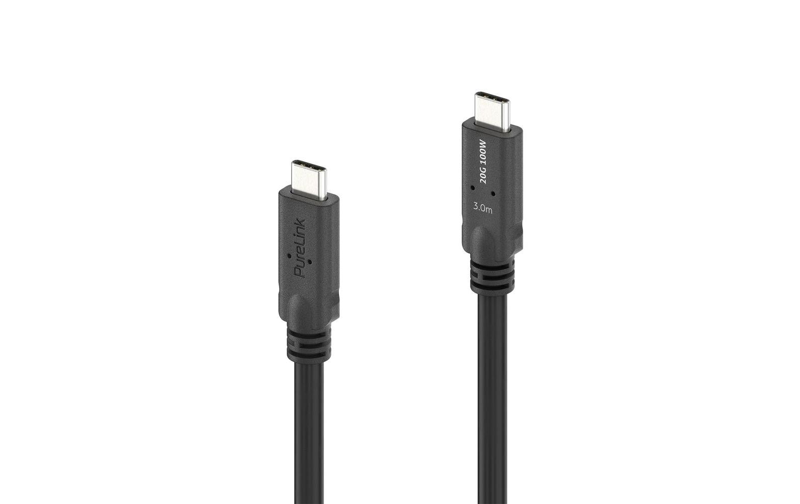 MicroX4 USB4 Kabel Typ C-C, 3.0m 20Gbps, 100W, USB4 Gen2, Passive