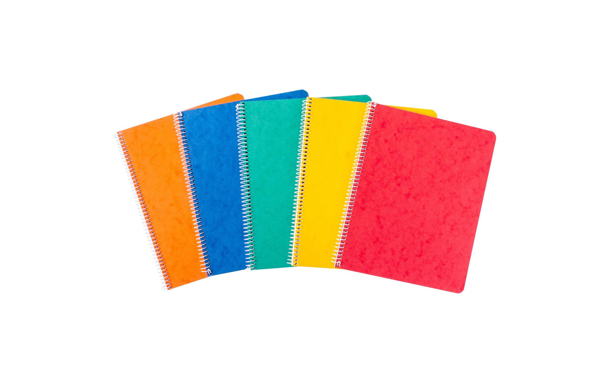 NOVOOO  Spiralheft ass.  14.8x21cm 729779 kariert, 4mm, 70g  48 Blatt
