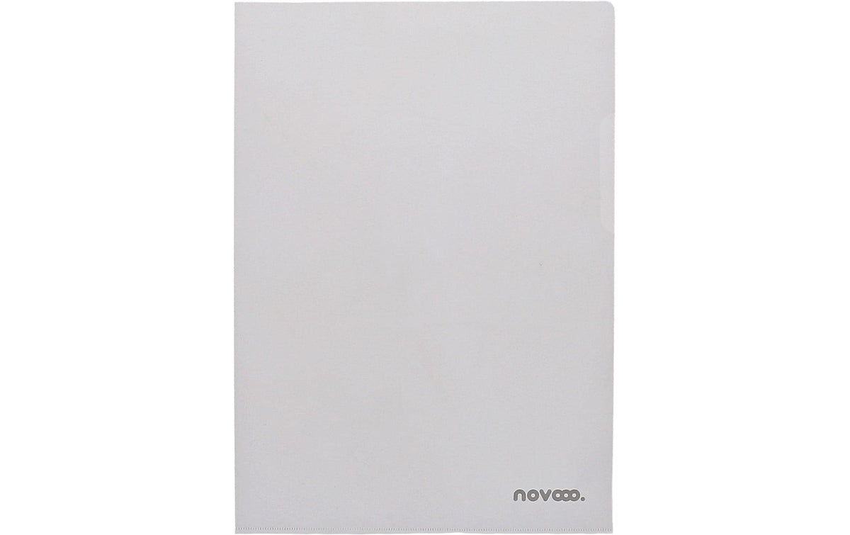 NOVOOO Pro Sichtmappen 120my, A4, 10 Stück 400197702 transparent genarbt