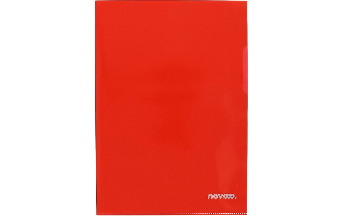 NOVOOO Pro Sichtmappen 140my, A4, 10 Stück 400197668 rot glatt