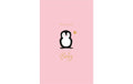 ABC Geburtskarte, süsser Pinguin Format B6, 115 x 173 mm, mit Couvert