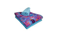 Stoff-Set Jersey Frozen Elsa blau, 2x1m Stoff, 0.5m Bund