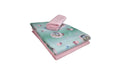 Stoff-Set Jersey Pferd mint 2x1m Stoff, 0.5m Bund