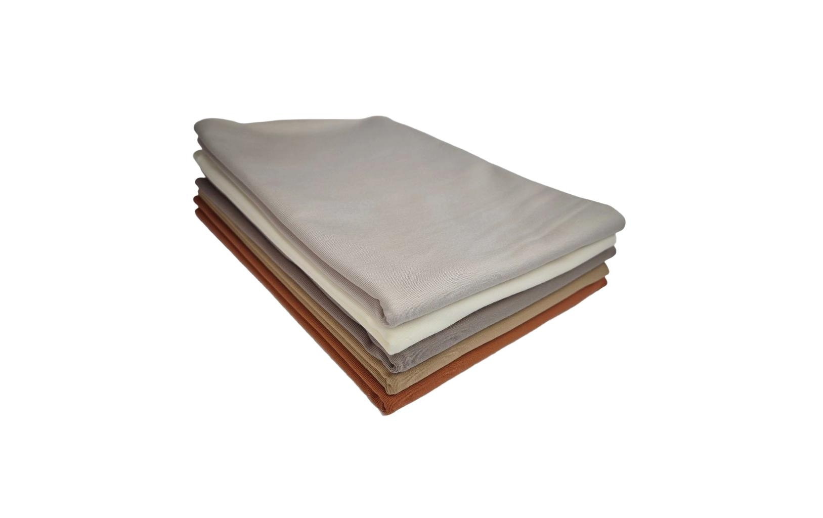 Stoff-Set Jersey Uni Naturtöne 5x0.5m Stoff
