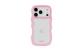 Holdit Wavy Case Pink/Transparent iPhone 17 Pro Max