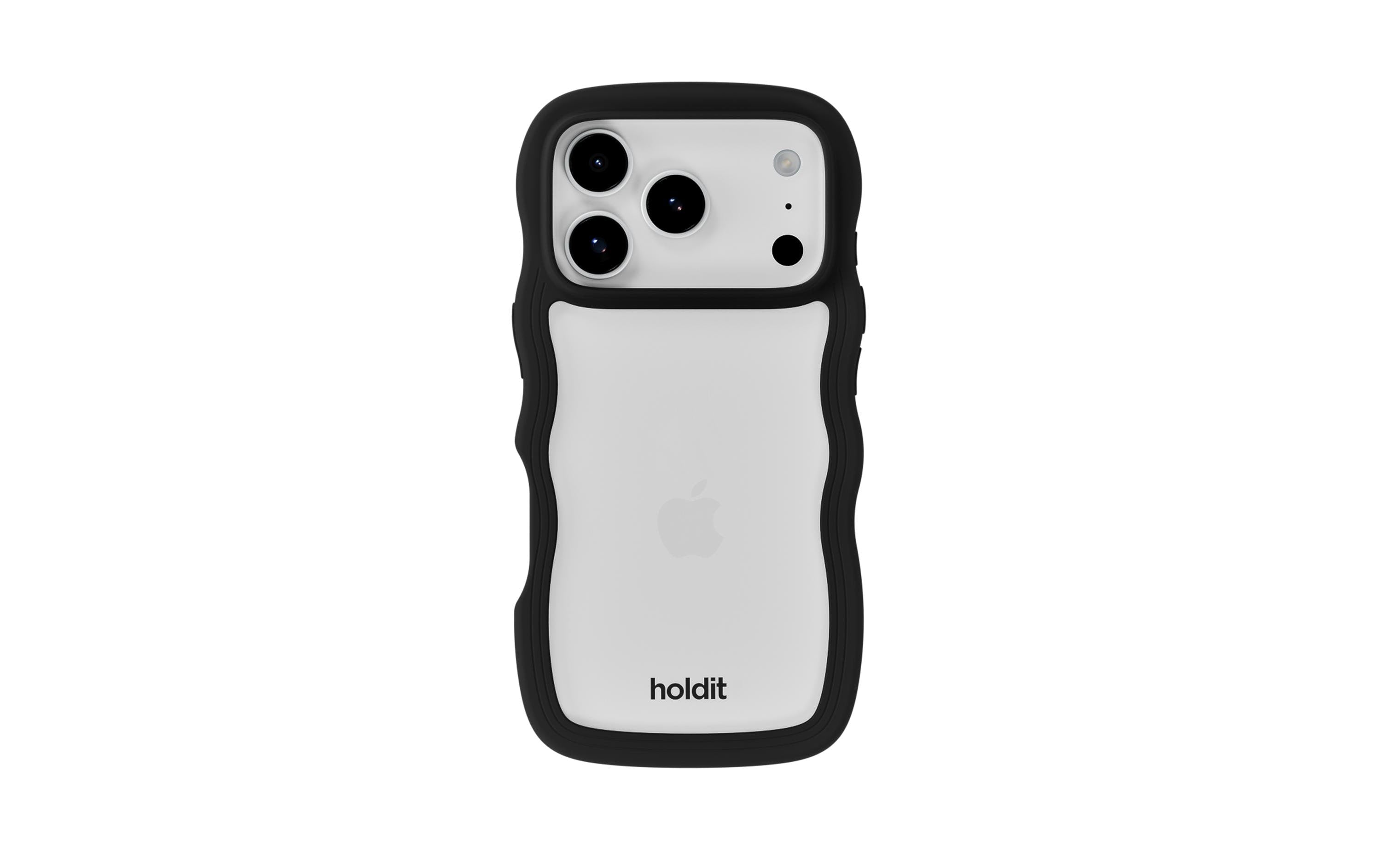 Holdit Wavy Case Black/Transparent iPhone 17 Pro Max