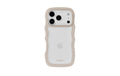 Holdit Wavy Case Beige/Transparent iPhone 17 Pro Max