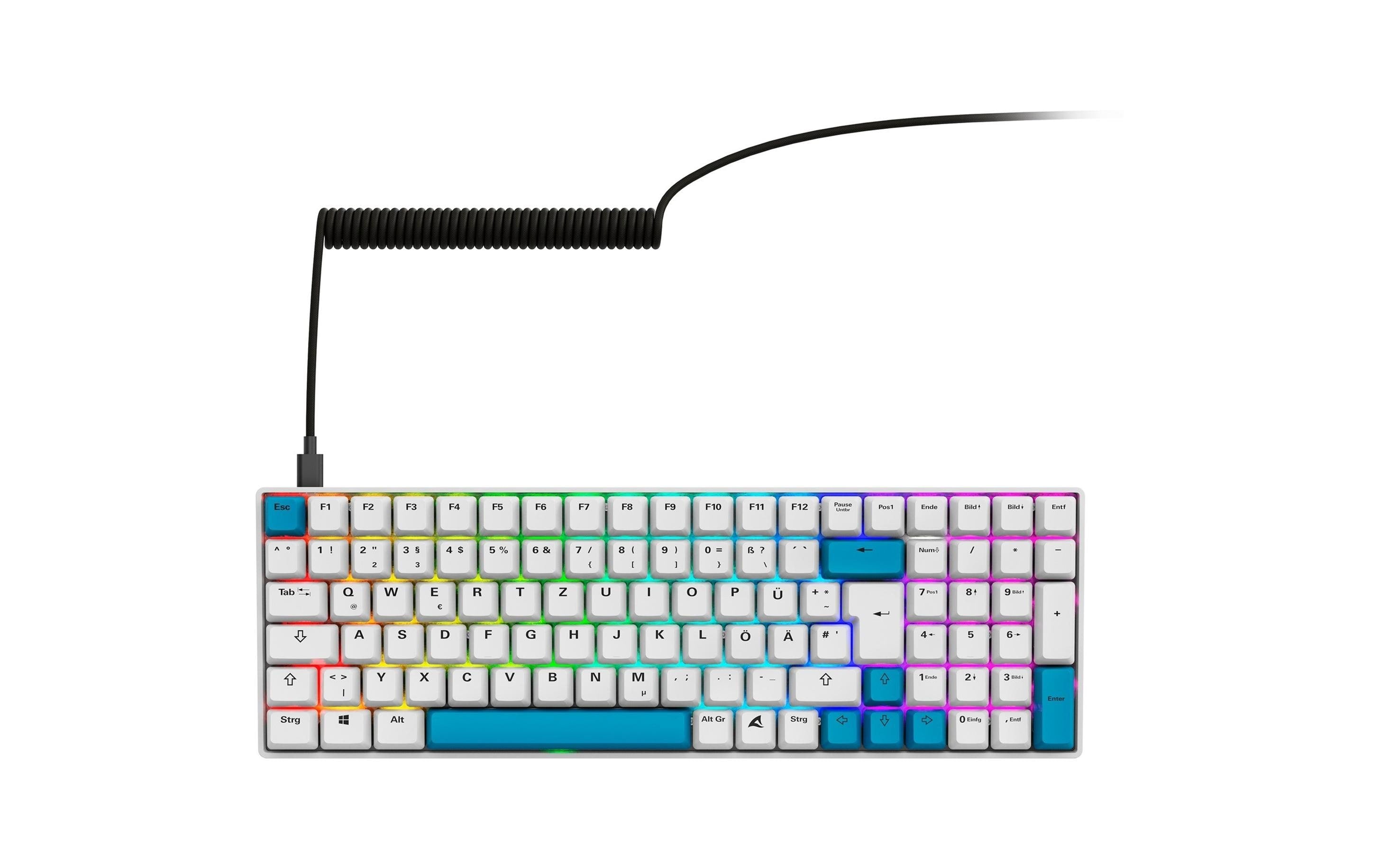 Sharkoon SGK50 S2 PBT kabelgebunden, DE, PBT Hotswap