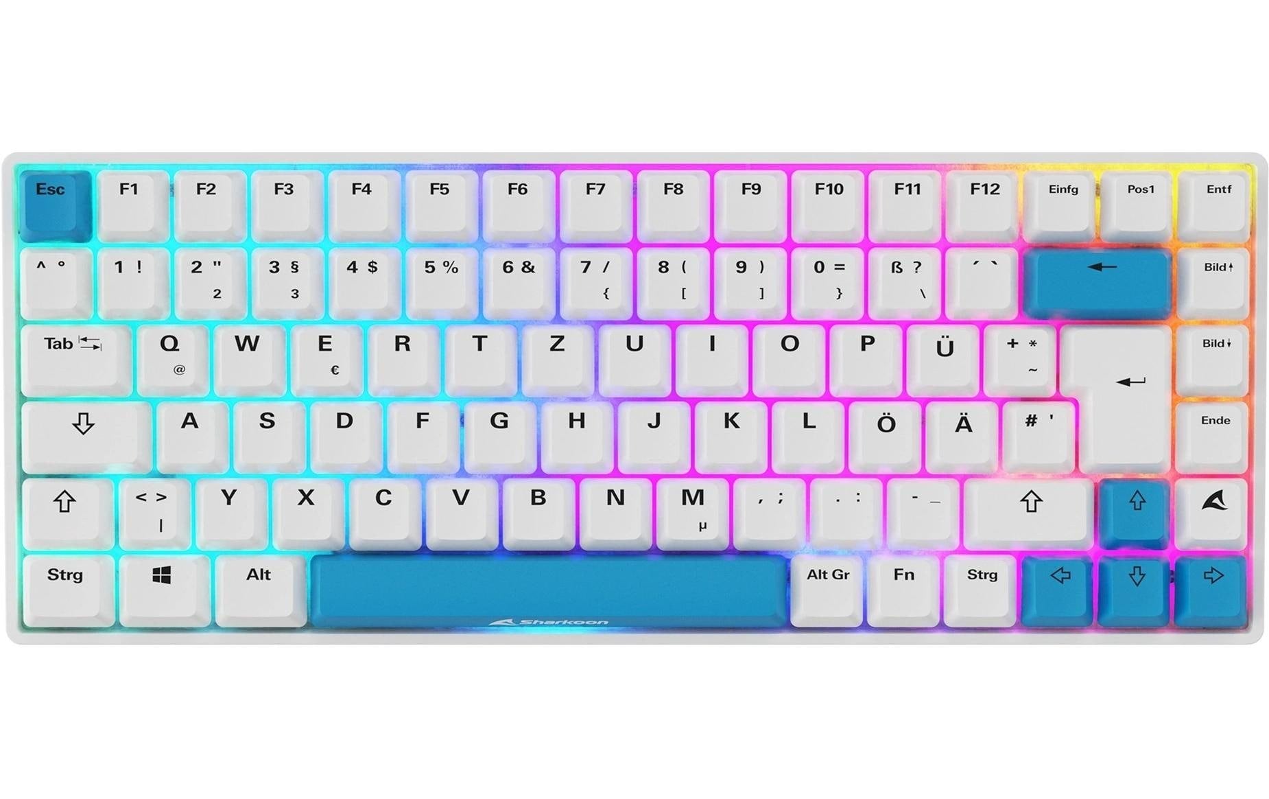 Sharkoon SGK50 S3 PBT kabelgebunden, DE, PBT, mech