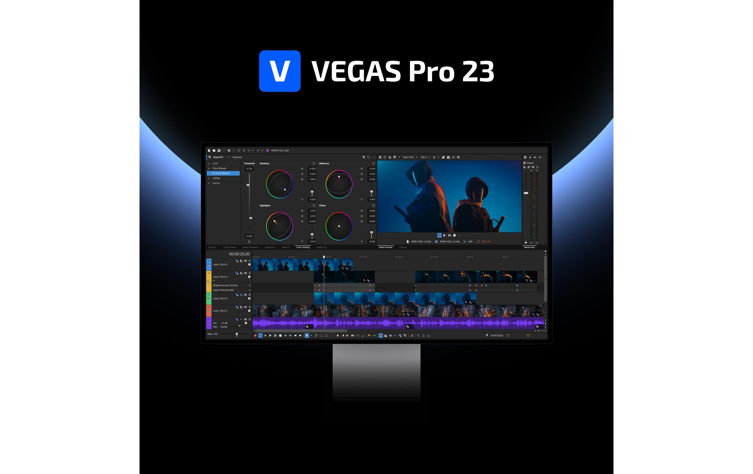 Magix Vegas Pro 23 ESD, Vollversion, DE,EN,ES,FR