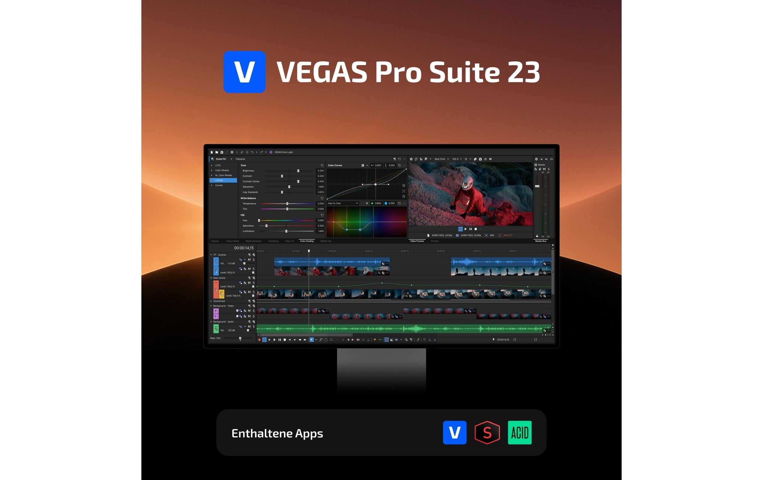 Magix Vegas Pro Suite 23 ESD, Vollversion, DE,EN,ES,FR
