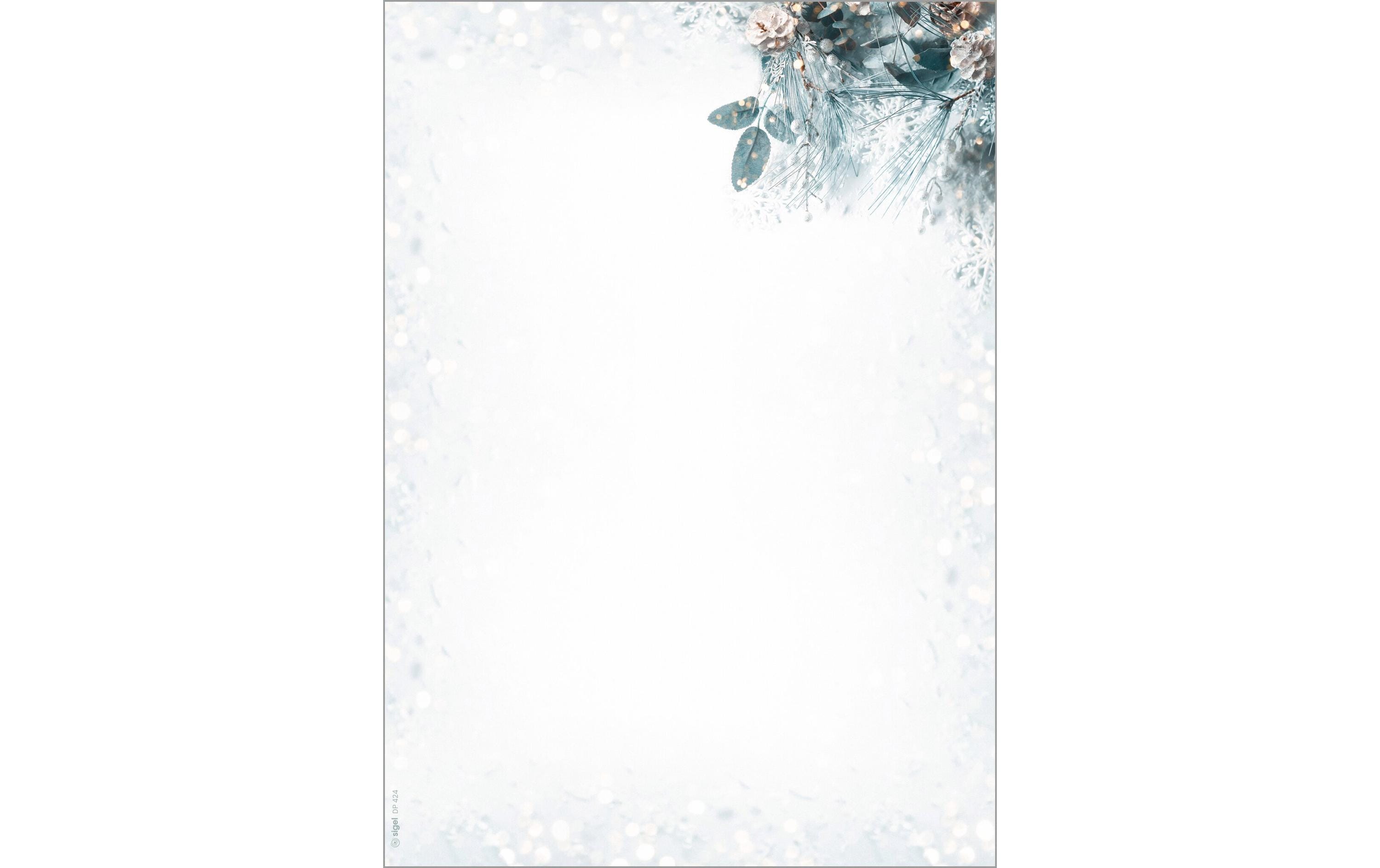Sigel Motiv-Papier, Eucalyptus magic Ink/Laser/Copy, 90 g/m² A4 100 BL