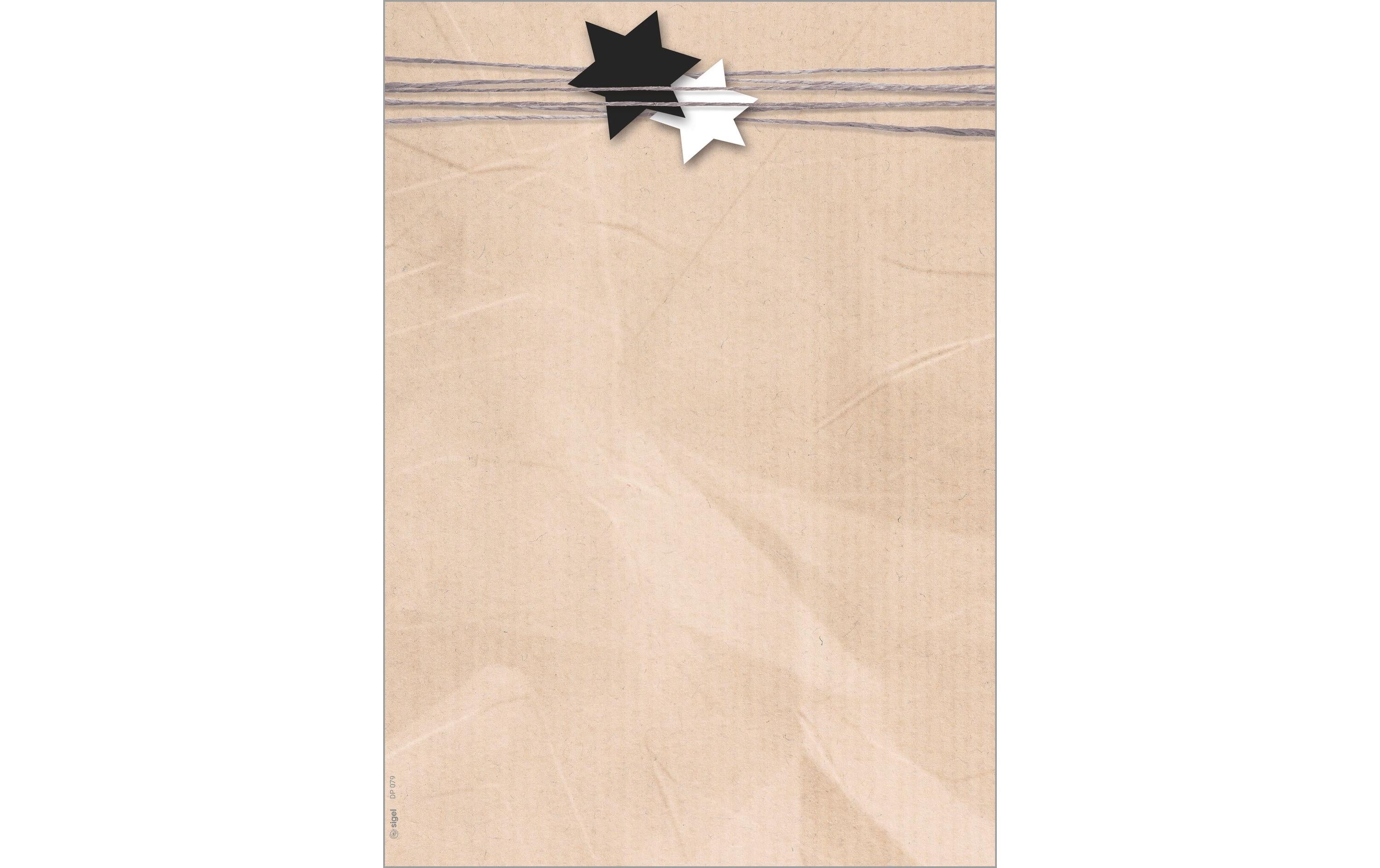 Sigel Motiv-Papier, Christmas Wrapping Ink/Laser/Copy, 90 g/m² A4 100 BL