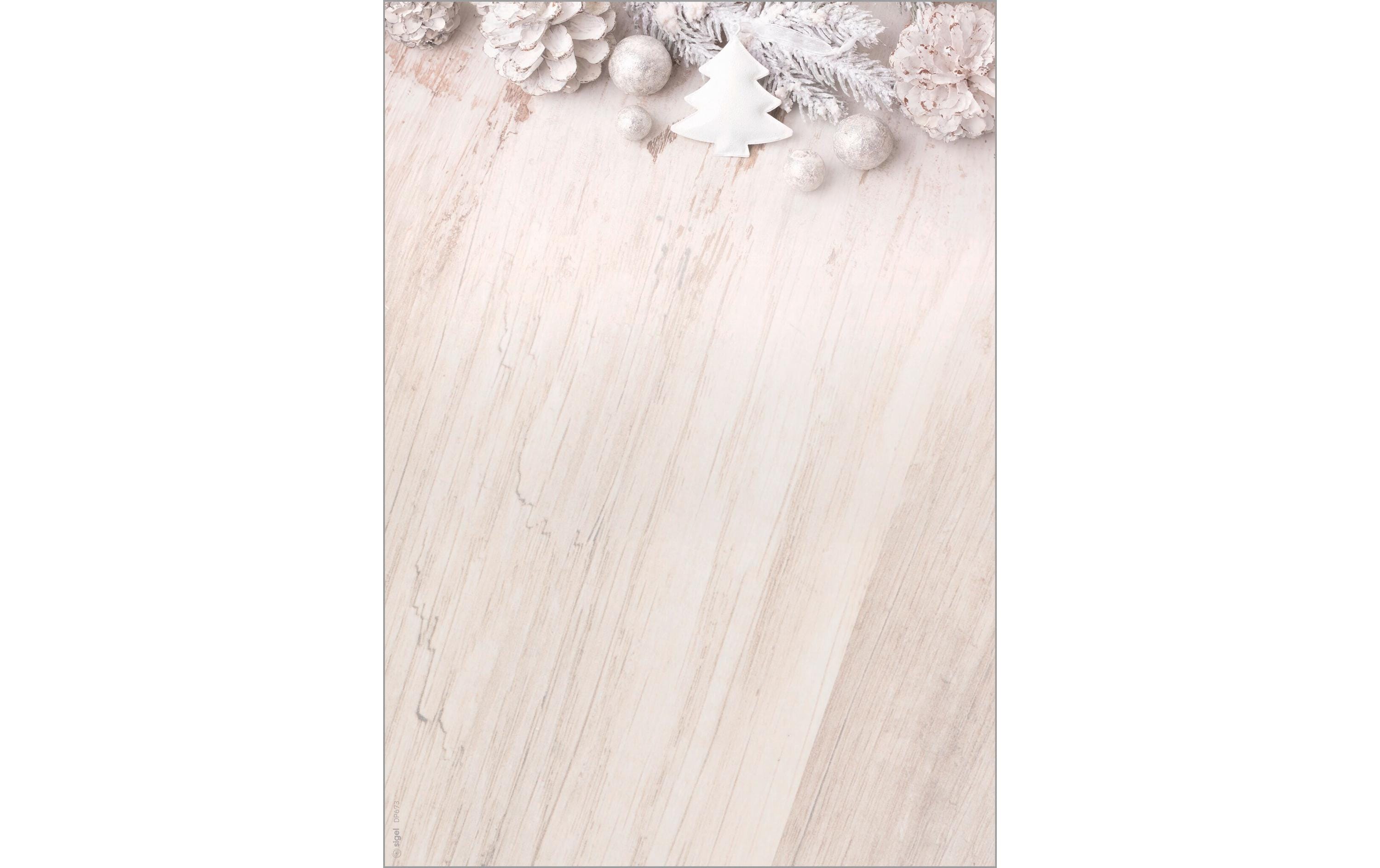Sigel Motiv-Papier, Rustic White Ink/Laser/Copy, 90 g A4 25 BL