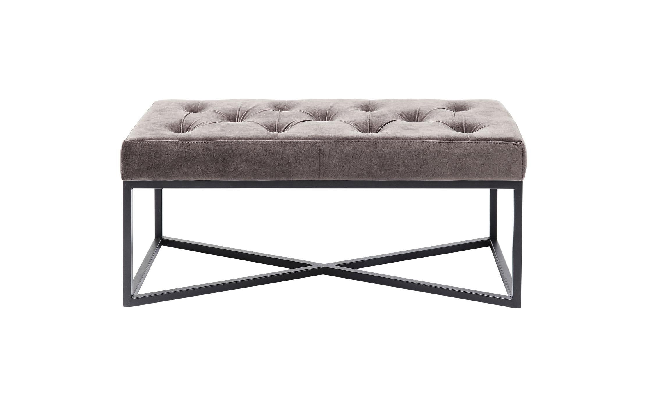 Kare Sitzbank Crossover Grau Schwarz 90x40cm