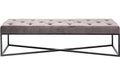 Kare Sitzbank Crossover Grau Schwarz 150x40cm