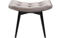 Kare Hocker Black Vicky Velvet Grau, 46 x 59 cm
