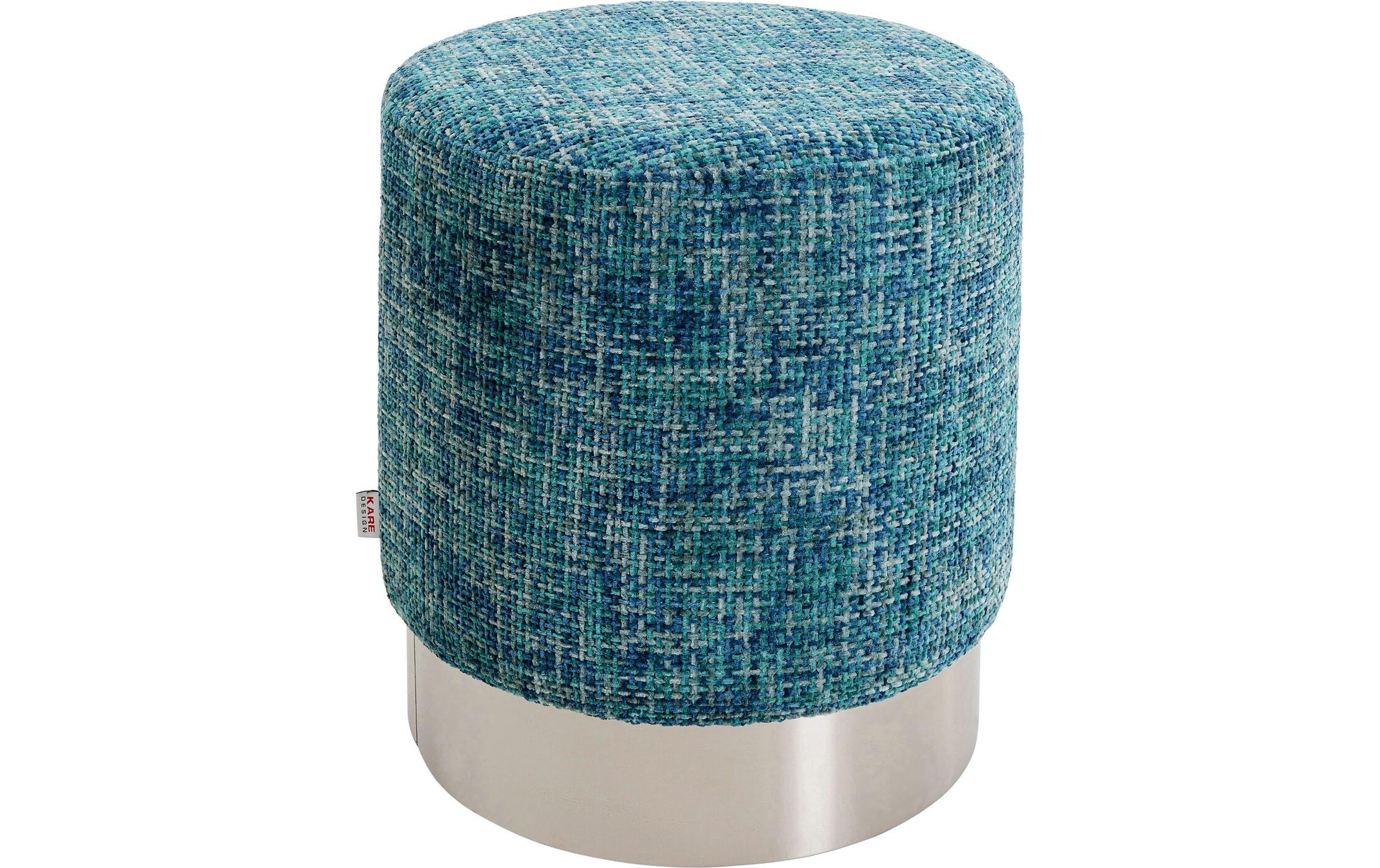 Kare Hocker Berry High Silber Hellblau Ø39cm