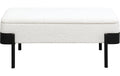 AC Design Nachttisch Seaford Stahl/MDF, 42x35x63 cm, Schwarz