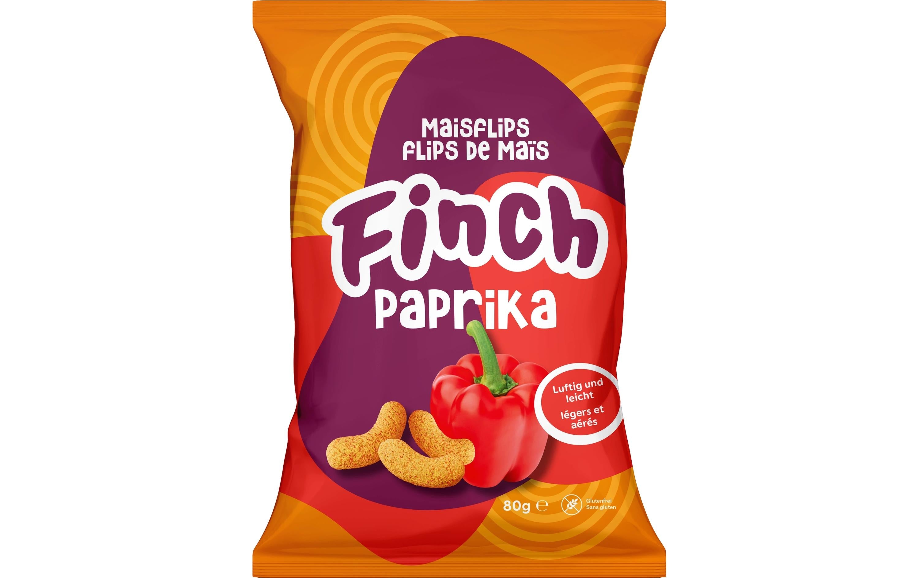 FINCH Maisflips Paprika 80 g