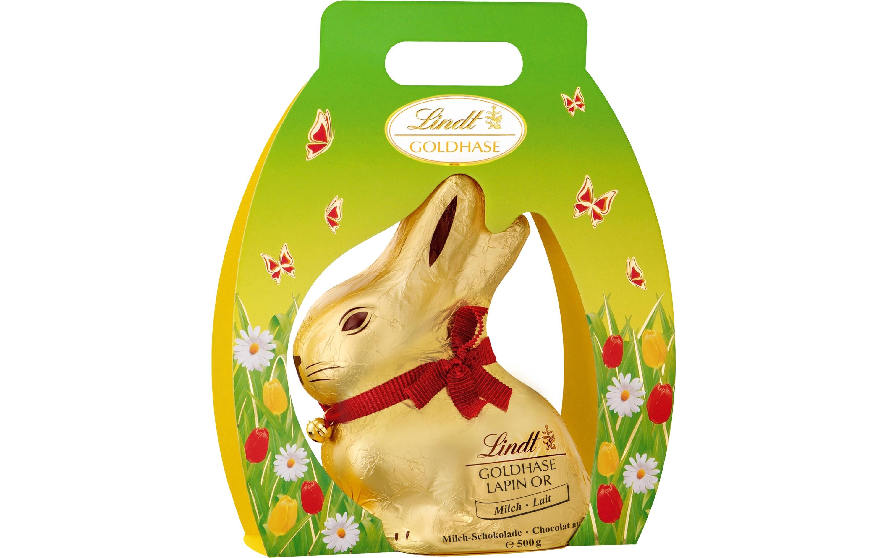 Lindt GOLDHASE Milch Tragtasche 500 g