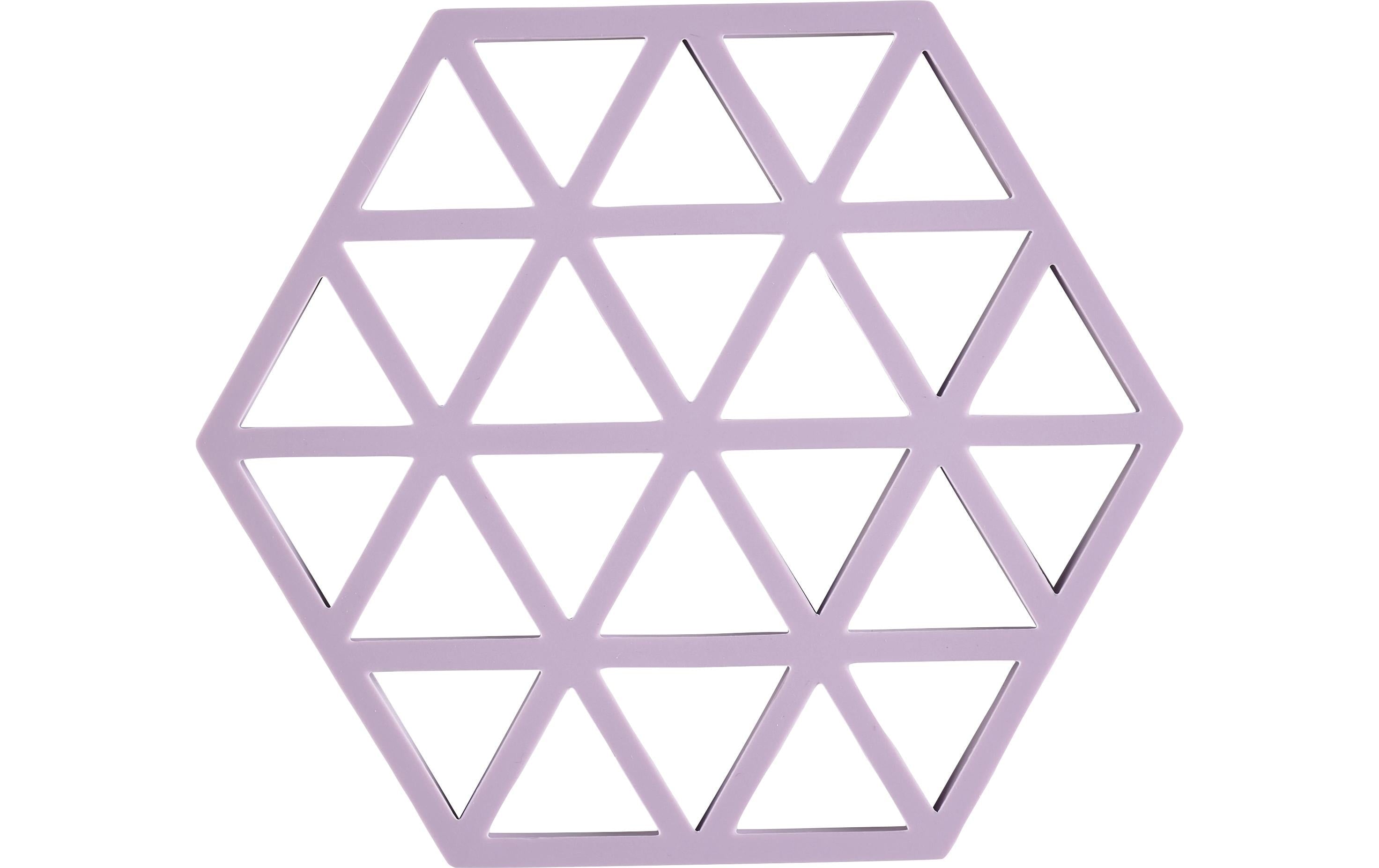 Zone Topfuntersetzer Triangles, Lupine 16x14x0.9 cm (LxBxH), Silikon