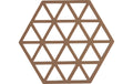 Zone Topfuntersetzer Triangles, Almond 16x14x0.9 cm (LxBxH), Silikon