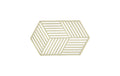 Zone Topfuntersetzer Hexagon, Hellgrün 24x14x0.9 cm (LxBxH), Silikon