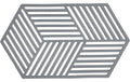 Zone Topfuntersetzer Hexagon, Grau 24x14x0.9 cm (LxBxH), Silikon