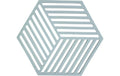 Zone Topfuntersetzer Hexagon, Hellblau 16x14x0.9 cm (LxBxH), Silikon