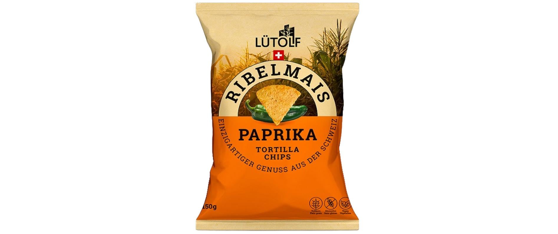 Ribelmais Tortilla Chips mit Paprika 150 g