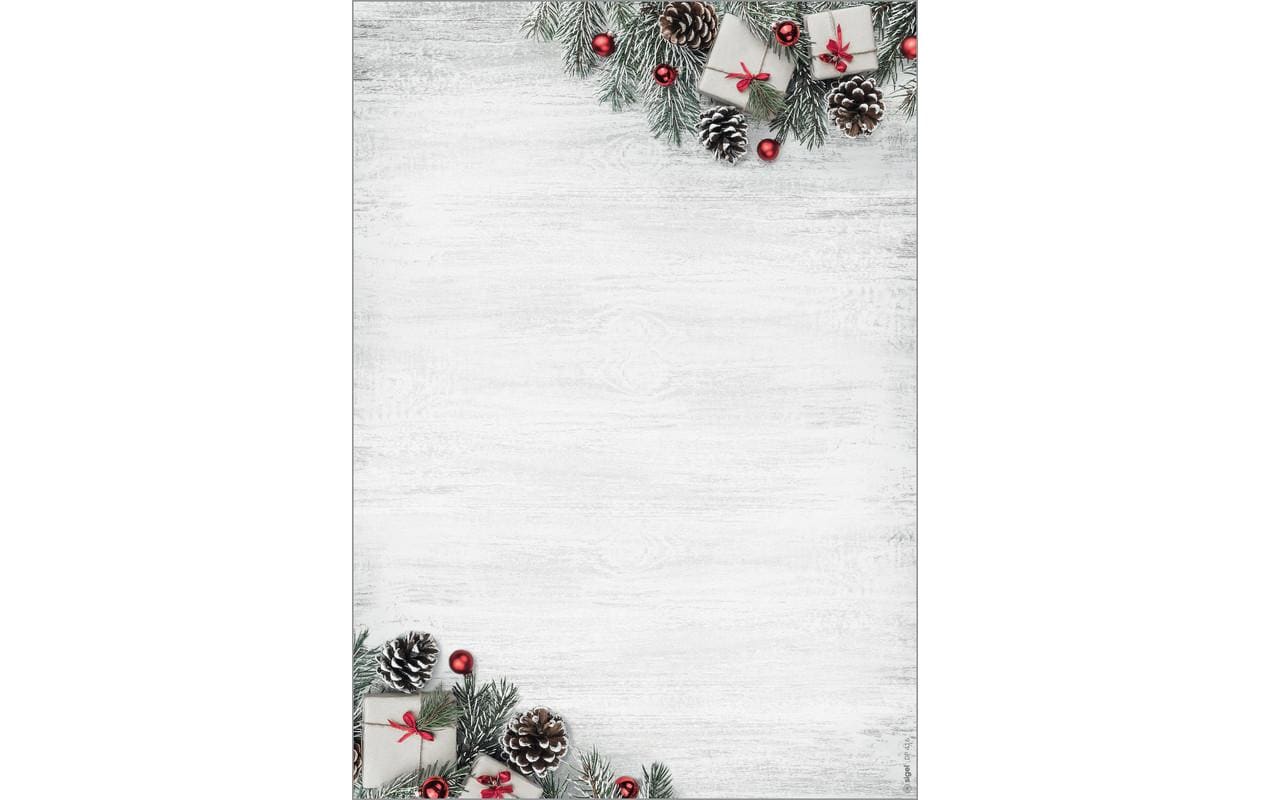 Sigel Motiv-Papier, Scandinavian Christmas Ink/Laser/Copy, 90 g/m² A4 100 BL