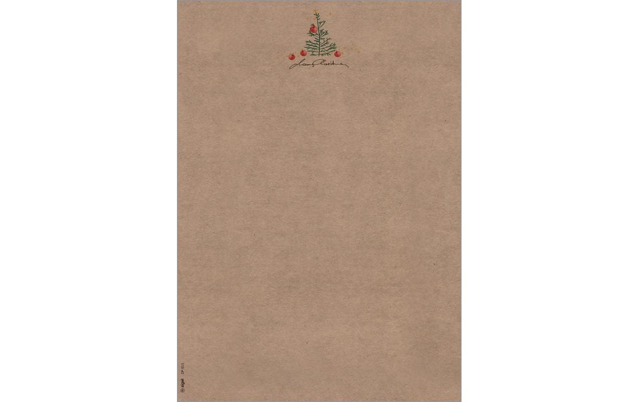 Sigel Motiv-Papier, Christmas with apples Ink/Laser/Copy, 100 g/m² A4 100 BL
