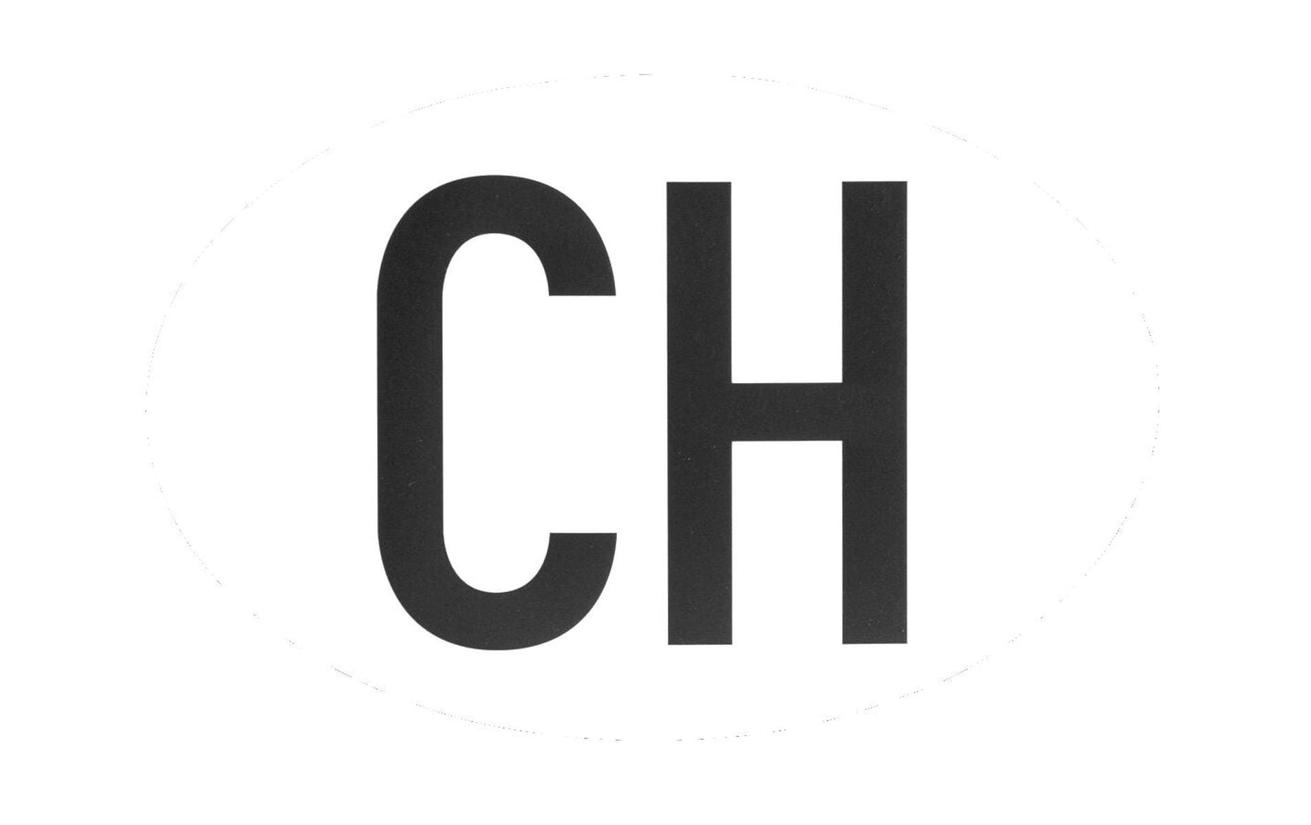 Hoheitszeichen "CH" ablösbar selbsthaftend, nicht magnetisch
