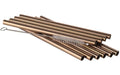 APS Trinkhalme 11er Set Ø 8 mm, Länge: 15 cm, Kupfer