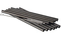 APS Trinkhalme 11er Set Ø 8 mm, Länge: 15 cm, Anthrazit