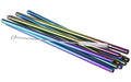 APS Trinkhalme 11er Set Ø 8 mm, Länge: 21,5 cm, Regenb.