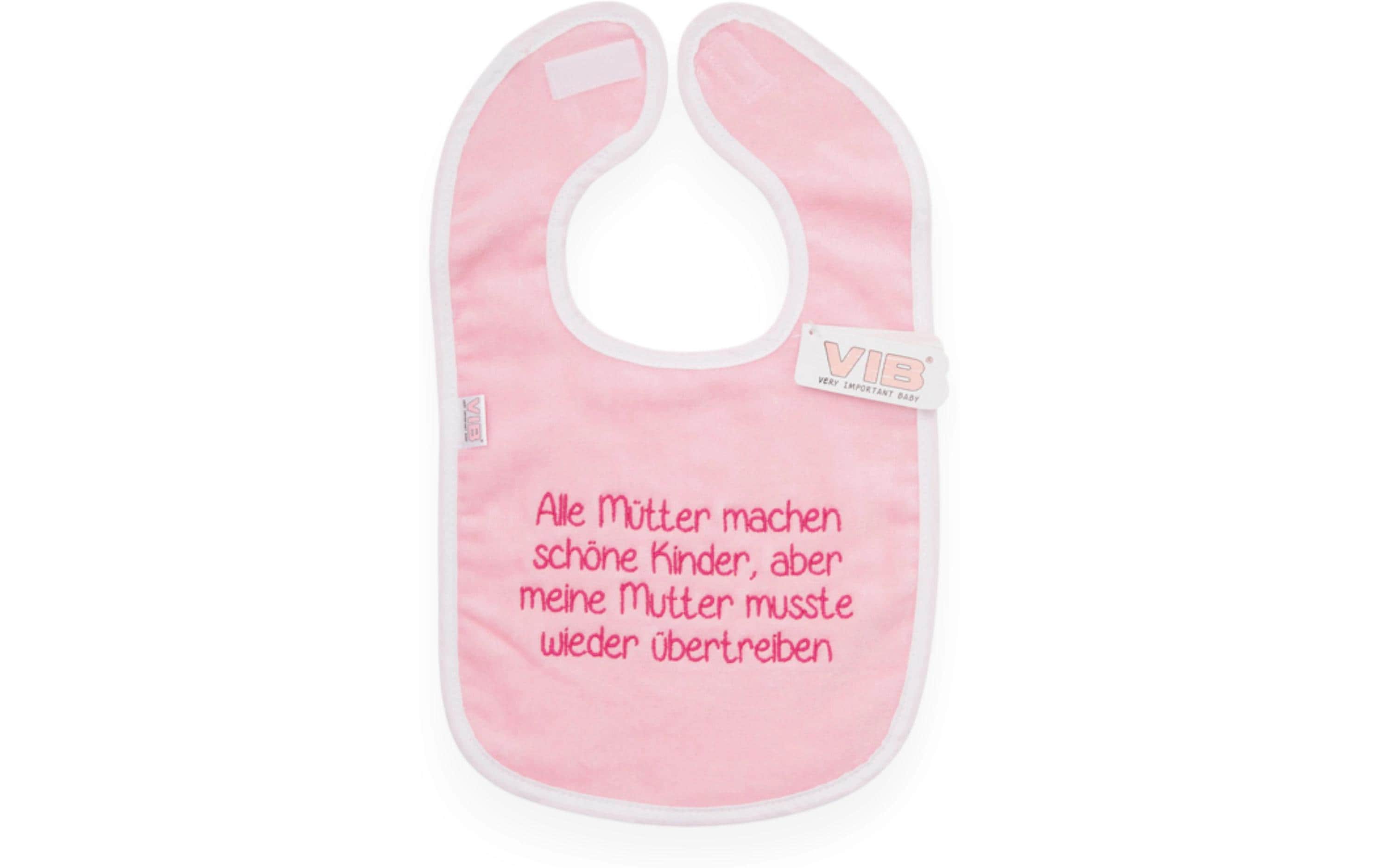 VIB Lätzchen Alle Mütter rosa,  machen schöne Kinder