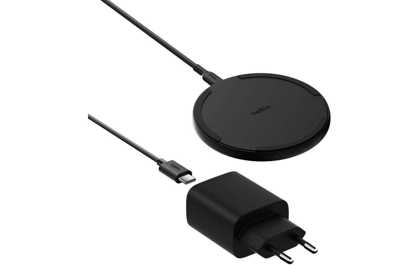 Belkin BoostCharge Wireless Ladepad mit NT 15W, Schwarz, mit Netzteil