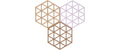 Zone topfuntersetzer Triangles 3erSet 16x14x0.9 cm (LxBxH), Silikon