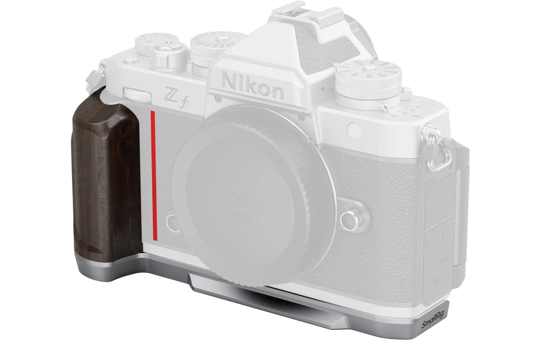 SmallRig L-Grip with Wooden Handle for Nikon Z f (Silver)