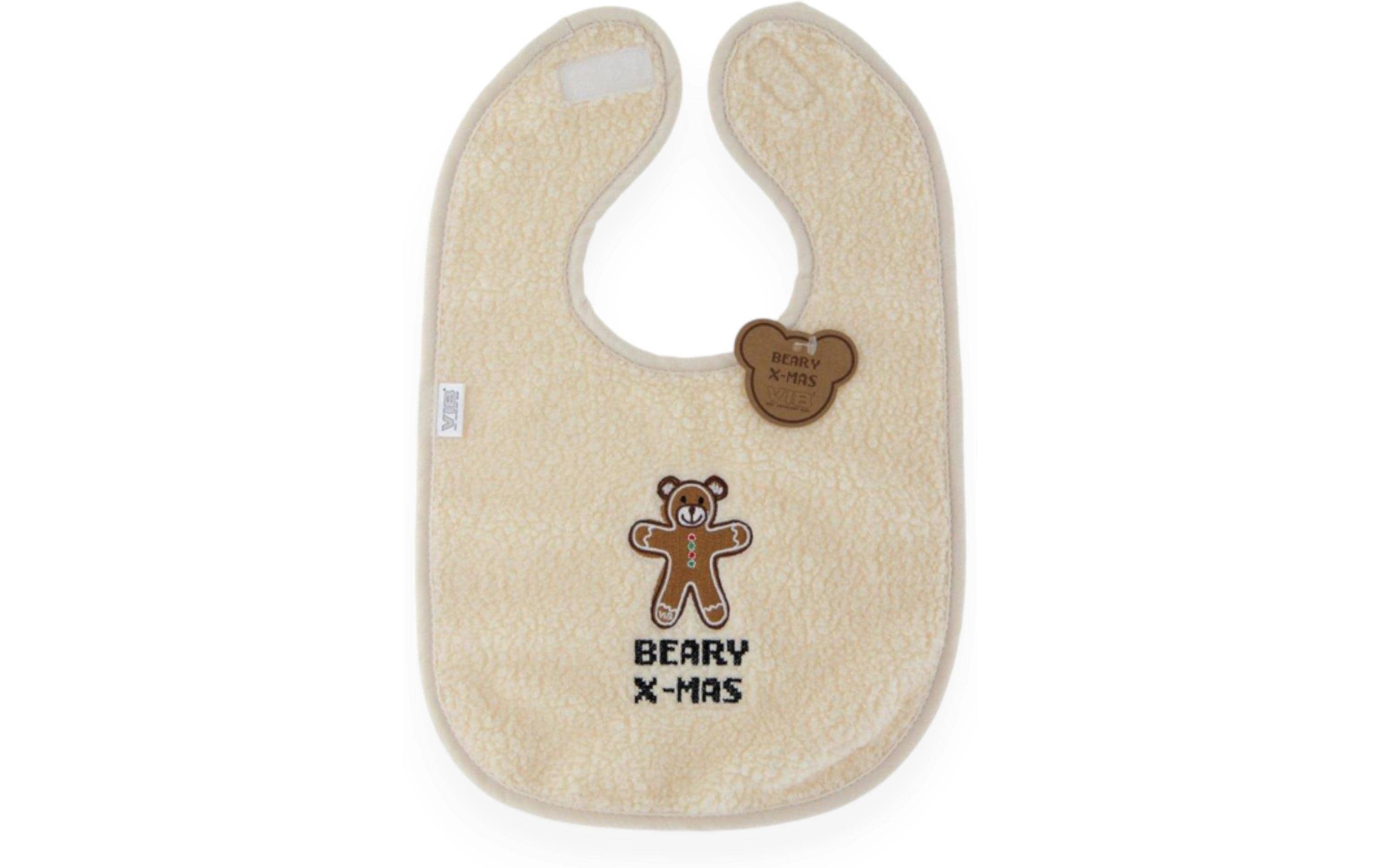 VIB Lätzchen Teddy beige BEARY X-MAS beige